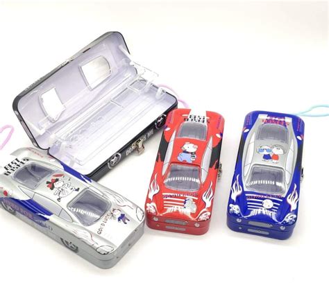 custom metal pencil box|car shaped pencil box.